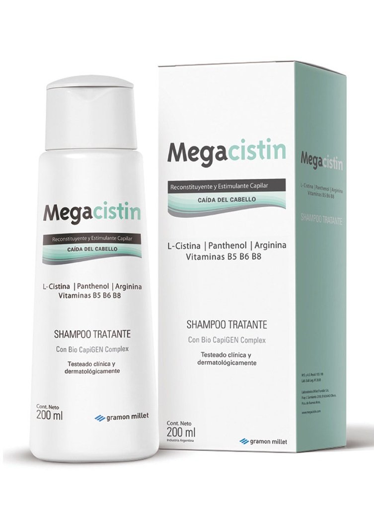Megacistin Shampoo Anti-Caída Estimulante Capilar de 200 ml | Dermashop